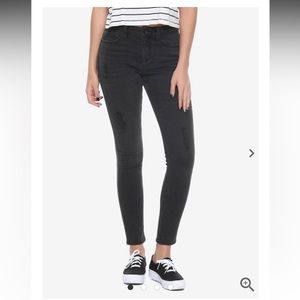 Blackheart Black Destructed Skinny Jeans